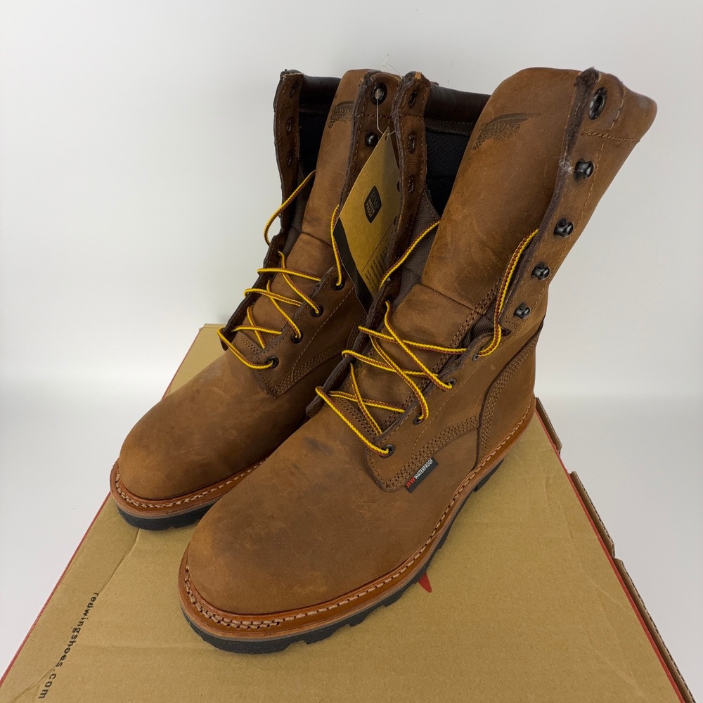 Red Wing 4420 LoggerMax Boots Mens 14D Steel Toe Waterproof Vibram NIB